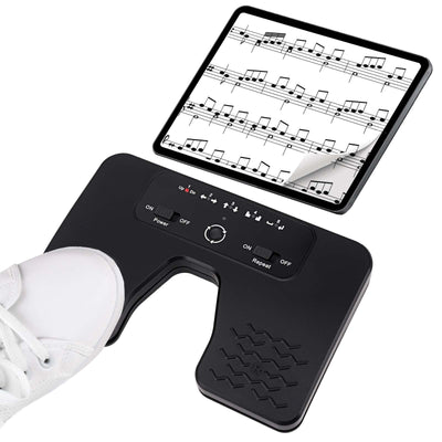 Tavsou Bluetooth Page Turner Pedal für Tablets Smartphones wiederaufladbar lautlos, Modern