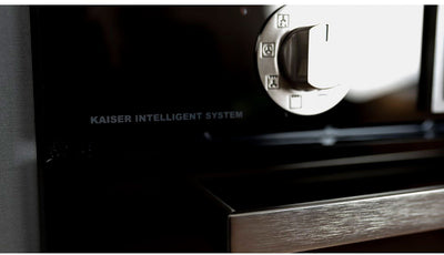 Kaiser Küchengeräte Gasherd-Set EH 6326 SP + KCG 6383, Einbau Elektro Backofen, Autark, 79L, 10 Funktionen + Einbau Gas- Kochfeld 60cm, Schwarz Glas, WOK, Erdgas Propangas Fl. Gas