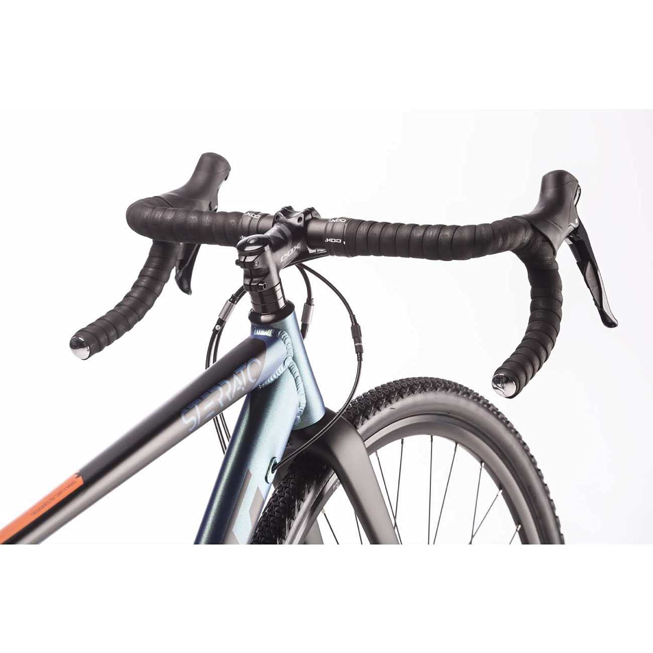 Airtracks 28 Zoll Herren Gravel Bike STERRATO 5.0 Fahrrad mit 2 x 9 Gang Shimano SORA RD-R3000-18 Gang- UD Carbon Gabel - UD Carbon Gabel - 55cm (Körpergröße 175-188cm)