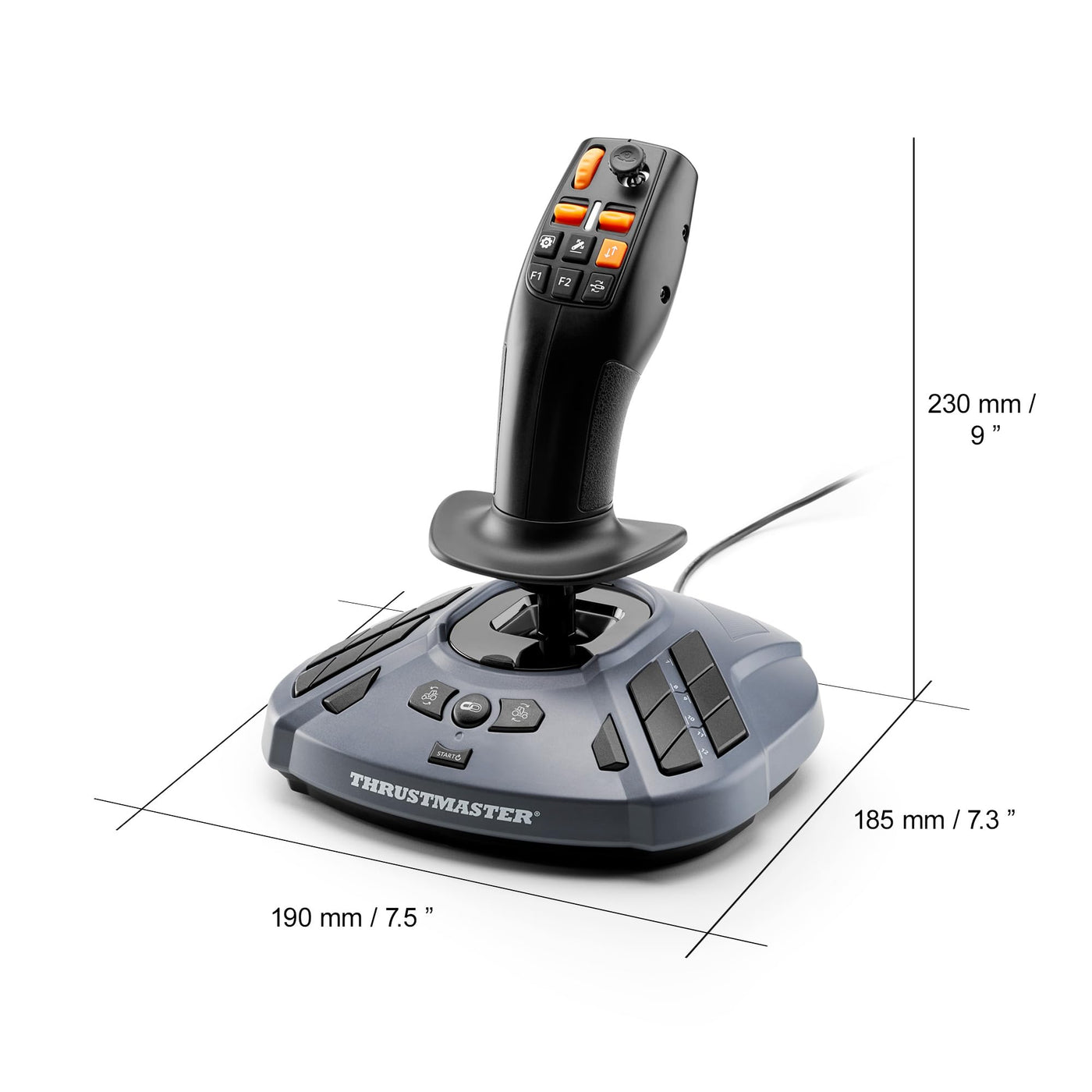 Thrustmaster SimTask FarmStick – Präziser und Multifunktionaler Joystick für Farming-Simulatoren, Fahrzeugsteuerung und Arbeitsgeräte auf PC