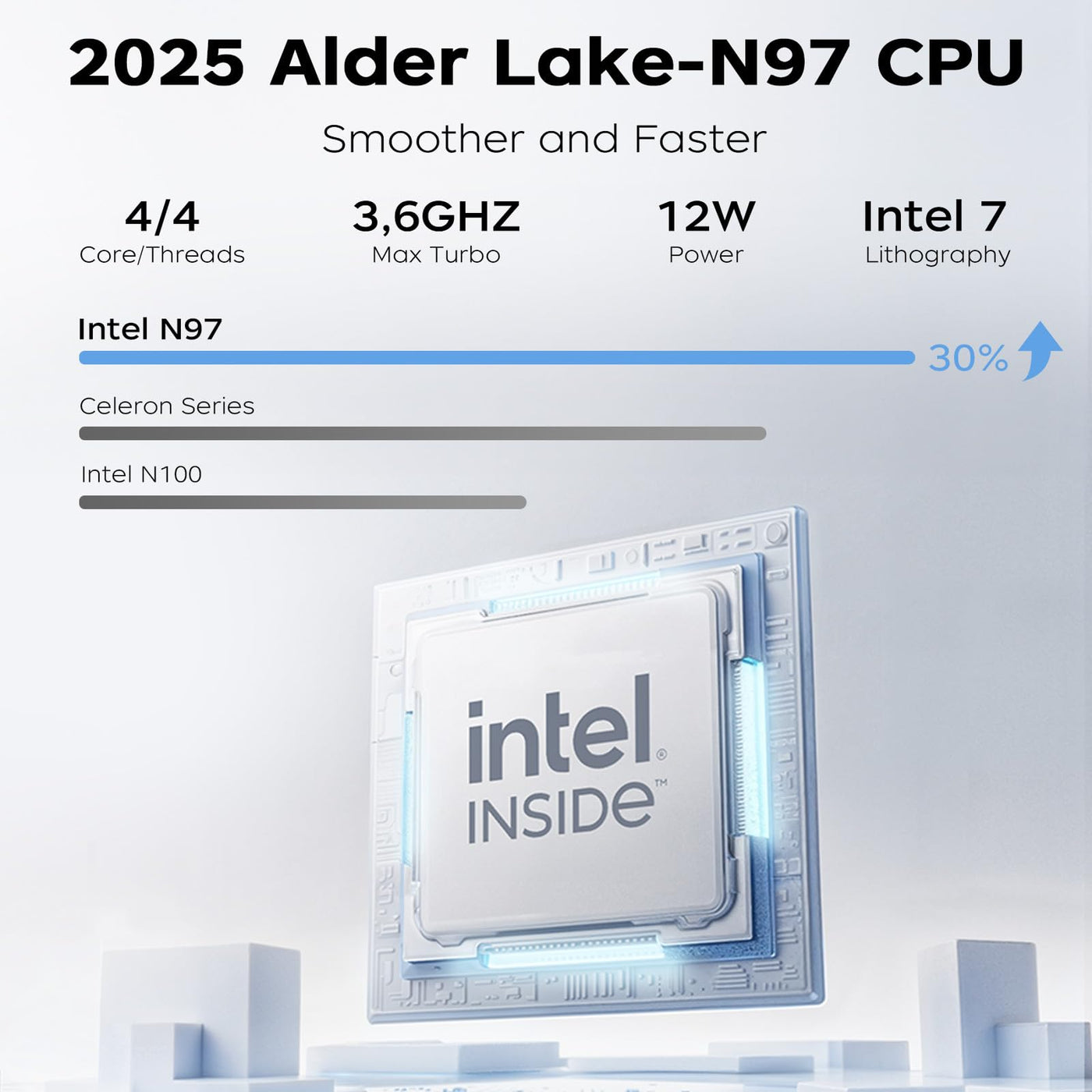 ACEMAGIC Laptop Computer 16 Zoll - Quad-Core Alder Lake N-97 Prozessor bis zu 3.6GHz (Beat N5095) Notebook Computer, 16GB Ram DDR4 512GB SSD PC Laptops mit FHD Display, 2.4G/5G WiFi, BT5.0, HDMI