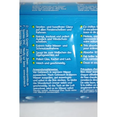 Spontex Wundertuch, hohe Wasser- und Schmutzaufnahme, ideal für Autolack, Glas und Kacheln, reinigt streifen- und fusselfrei, 1er Pack