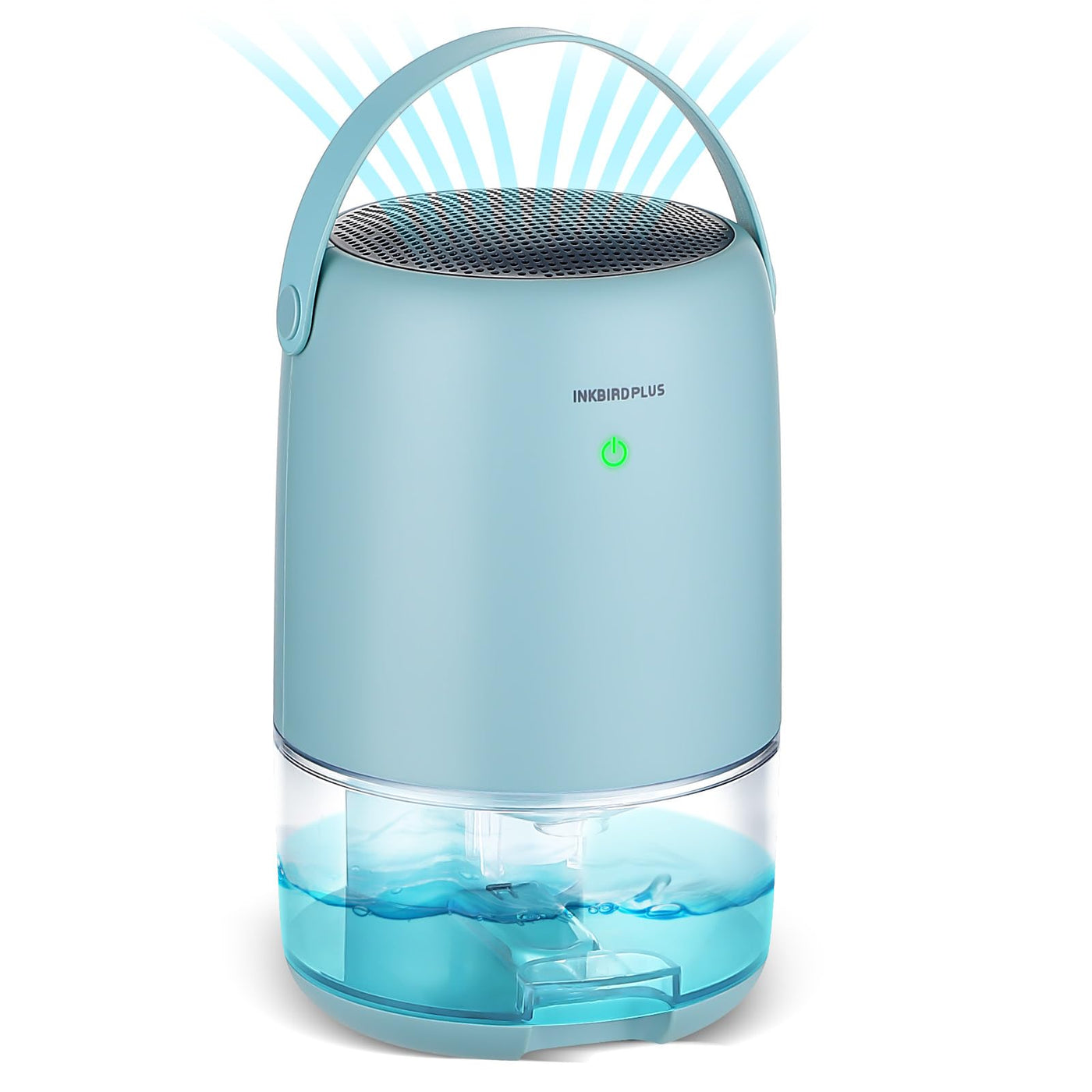 Inkbird Luftentfeuchter, 1100ml Luftentfeuchter Elektrisch, Extrem Leise, 7 Farbige LED Leuchten, Ausschaltschutz, Tragbarer Luftentfeuchter Kleiner für Badezimmer, Schlafzimmer, Keller, Zuhause