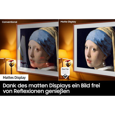 Samsung QLED 4K The Frame 65 Zoll Fernseher (GQ65LS03BGUXZG, Deutsches Modell), mattes Display, austauschbare Rahmen, Art Mode, Smart TV [2023]