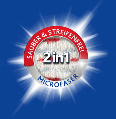 Vileda ULTRAMAX 2in1 Komplett-Set, Bodenwischer-Set mit Eimer, Flachwischer und Microfaser- Wischbezug