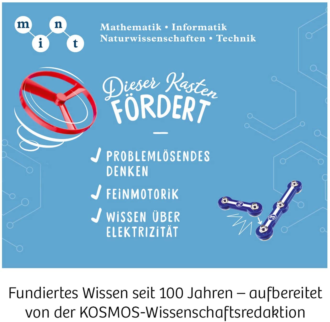 Kosmos 620547 Easy Elektro - Start, Spannende Stromkreise mit Motor und Messgerät erforschen, Experimentierkasten zu Elektrotechnik
