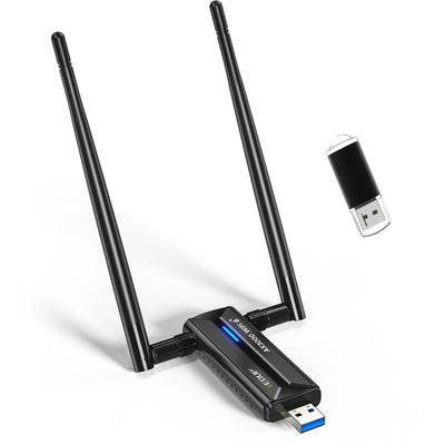 EDUP WiFi 6E USB WLAN Stick für PC, AX3000M WLAN Adapter PC Hohe Reichweite, Tri-Band 6GHz / 5GHz / 2,4GHz WLAN Antenne PC, Kompatibel mit Windows 11/10 64Bit + U-Disk-Treiber