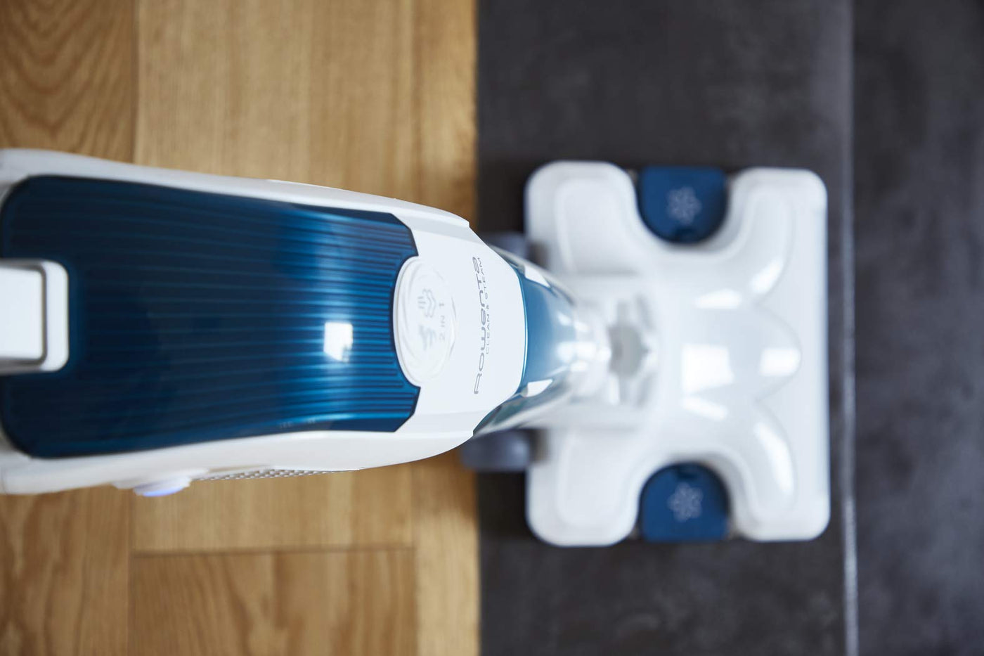 Rowenta RY7757WH Clean & Steam Revolution Bodendampfreiniger, Kunststoff, weiß