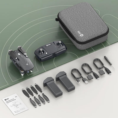 Holy Stone HS175D Faltbar GPS Drohne mit 4K Kamera für Erwachsene, RC Quadrocopter mit 46 Min. Lange Flugzeit, Follow-Me, Bürstenlos Motor,Tap-Fly,Point of Interest Höhenhaltung Drohnen für Anfänger