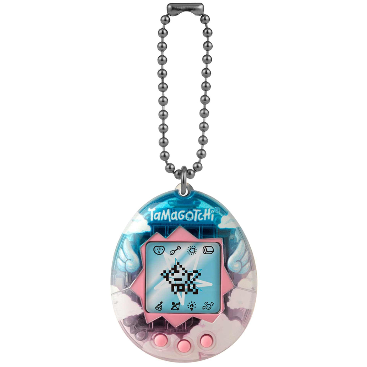 Tamagotchi Bandai Angel Digitales Haustier, verträumte Engelsmuschel | Heben Sie Ihren Engel Cyber-Haustier mit diesem 5 cm großen elektronischen Spielzeug auf. Digitale Haustiere sind tolle