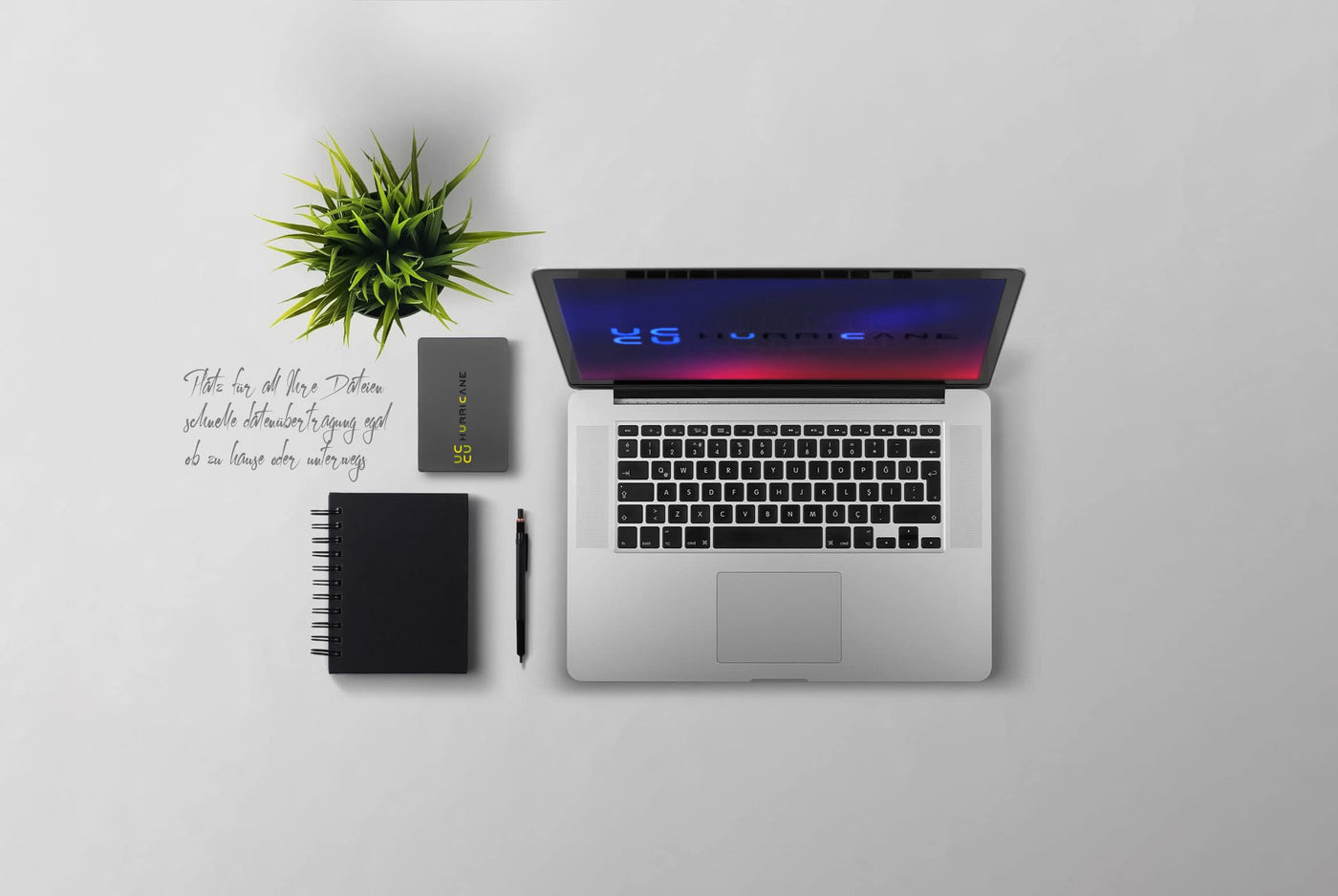 HURRICANE MD25C3 Externe Festplatte 1TB 2,5" USB-C Speicher für Fotos TV PC Laptop PS4 PS5 Xbox kompatibel mit Windows Mac Linux - grau