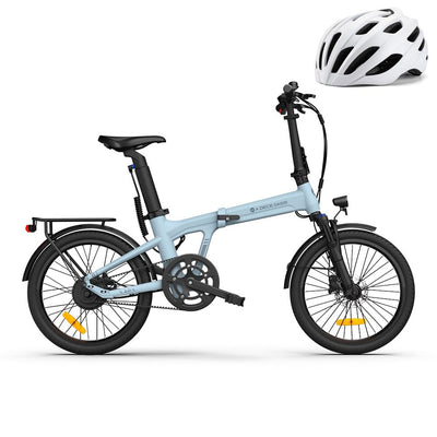 ADO E-Bike Air20Pro, E Fahrrad,BAFANG Bürstenloser Motor,klapprad e-Bike,Riemenantrieb,Dual-Modus-Umschaltung,e Bike 20 Zoll, 2 Gang, ADO Smart APP,3,5-Zoll-IPS-Display,ebike Damen/Herren (Blue)