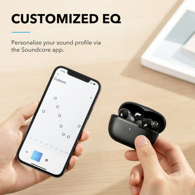 soundcore by Anker P3i Bluetooth Kopfhörer, In Ear Kopfhörer kabellos, Hybride Aktive Geräuschunterdrückung, 4 Mikrofone, 10mm Audiotreiber, Individueller EQ in App, 40H Akku, Bluetooth 5.2(Schwarz)