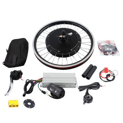 20 Zoll 48V 1000W 440rpm Fahrrad Modifikation Kit Vorderrad Elektro-Fahrrad Kit mit LED-Display für den Vorderradeinbau auf Zweirädrigen Fahrrädern Geeignet