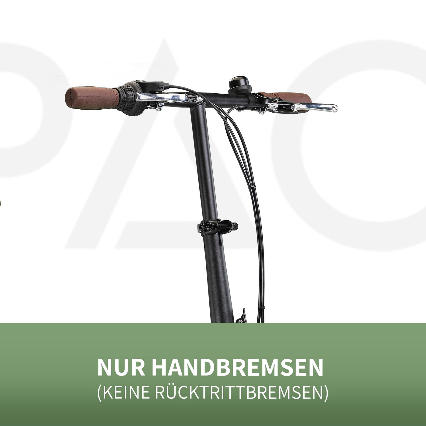 PACTO Ten Klapprad 20 Zoll mit Schnelles Faltsystem (10 Sek), Stahlrahmen, Leichtgewicht (16KG), 6 Gänge, V-Bremsen und doppelwandige Aluminiumfelgen (Mint)
