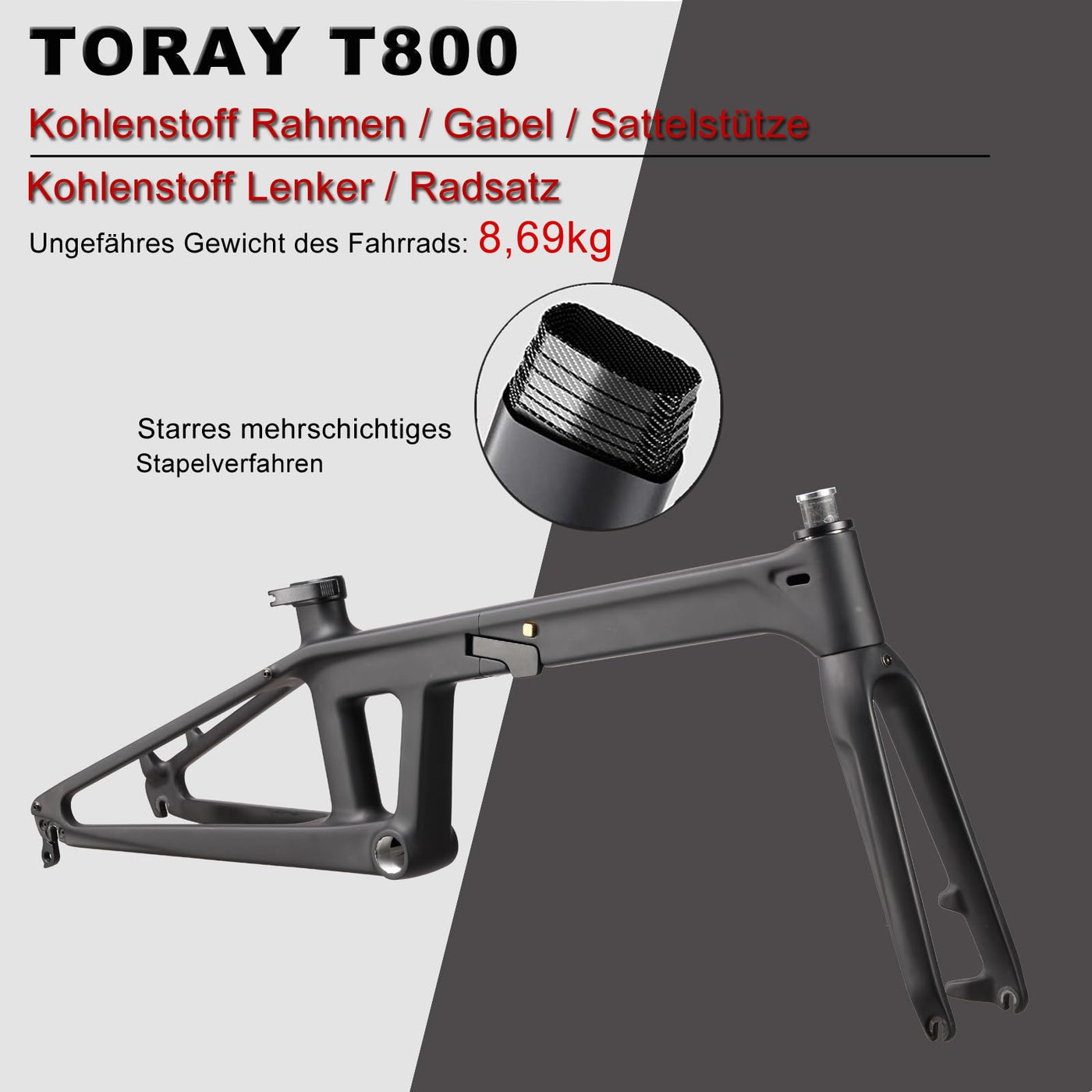 KABON Voll Carbon Faltrad, Leichtes 20 Zoll Carbonfaser Rahmen Klapprad mit 11 Gang Hydraulische Scheibenbremse Fahrrad mit Carbon Laufradsatz für Unisex-Erwachsene (Chamäleon Blau)