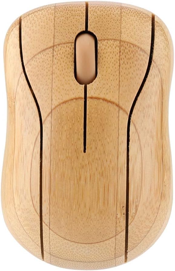 Komfortable kabellose Maus, Bambus-Bambus-Tastatur, ultradünnes Holz für Windows/Ios/Android
