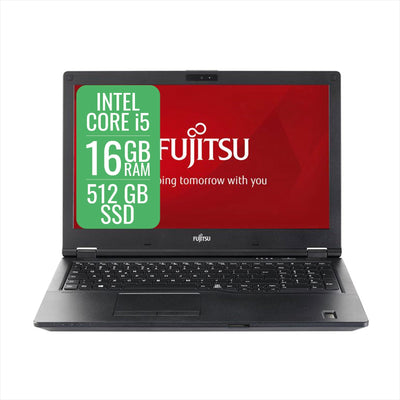 Fujitsu Lifebook U7410 Notebook Intel Core i5-10310U, RAM 16 GB, SSD 512 GB, Display 14 Zoll, WiFi, BT, Windows 11 Pro + Libre Office (Generalüberholt)