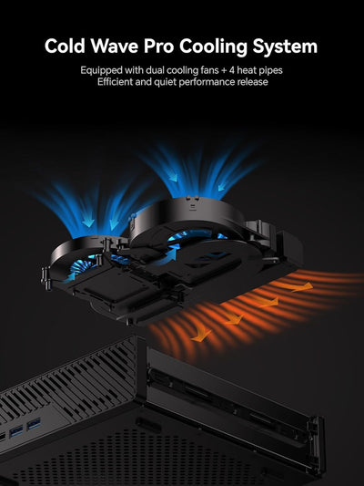 MINIS FORUM MS-A1 Mini Workstation, Barebone Version ohne CPU/RAM/SSD/OS Mini PC, DDR5/M.2 2280 NVME SSD, 2,5G LAN x 2, 4X PCIe SSD-Steckplatz, HDMI/DP/USB-C Dreifachanschluss, USB3.0x3