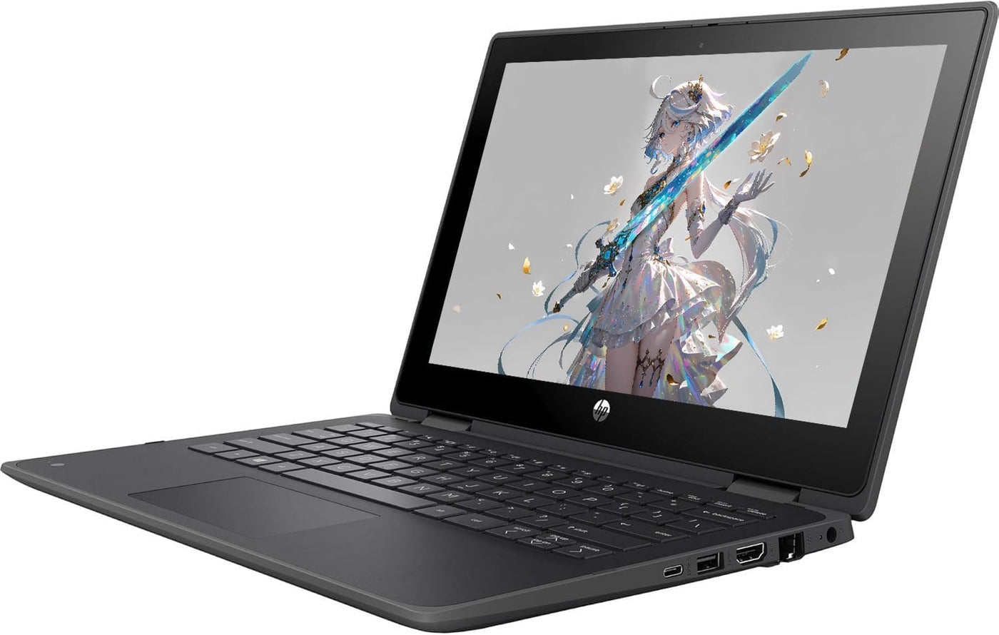HP ProBook X360 11 G6 EE, 2 in 1 Touchscreen Business Laptop, 11,6-Zoll Notebook, Intel Core i5-10210U, 8GB RAM, 256GB SSD, US-Tastatur, Windows 10 Pro (Generalüberholt)