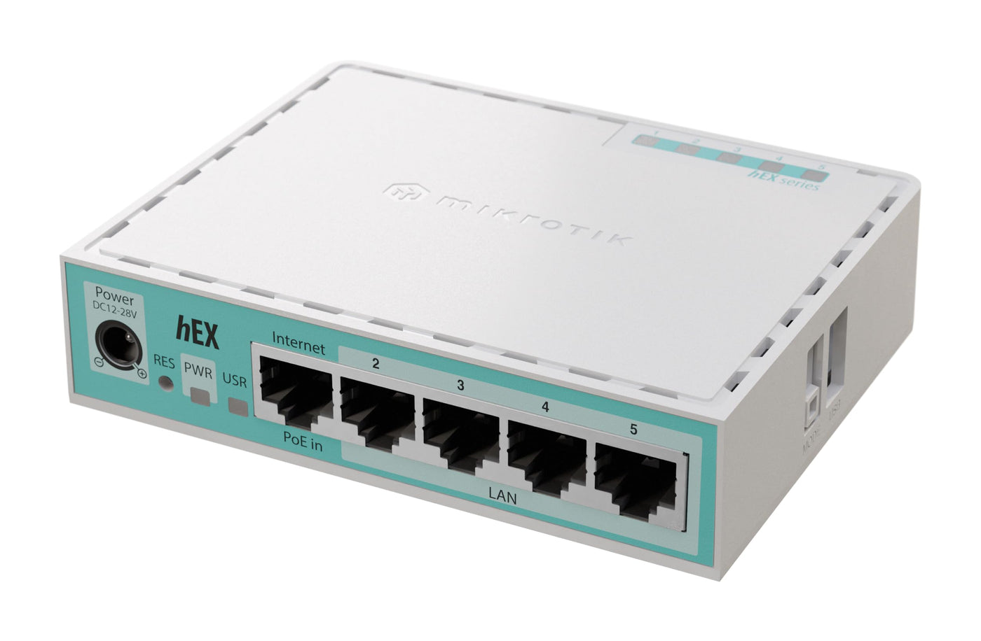MikroTik RouterBOARD E50UG, hEX, 5x Gigabit, USB, micro SD