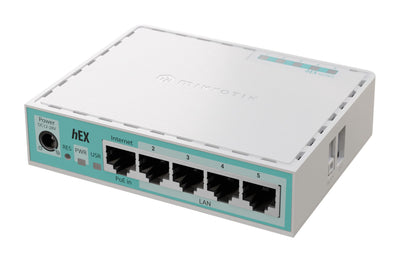 MikroTik RouterBOARD E50UG, hEX, 5x Gigabit, USB, micro SD