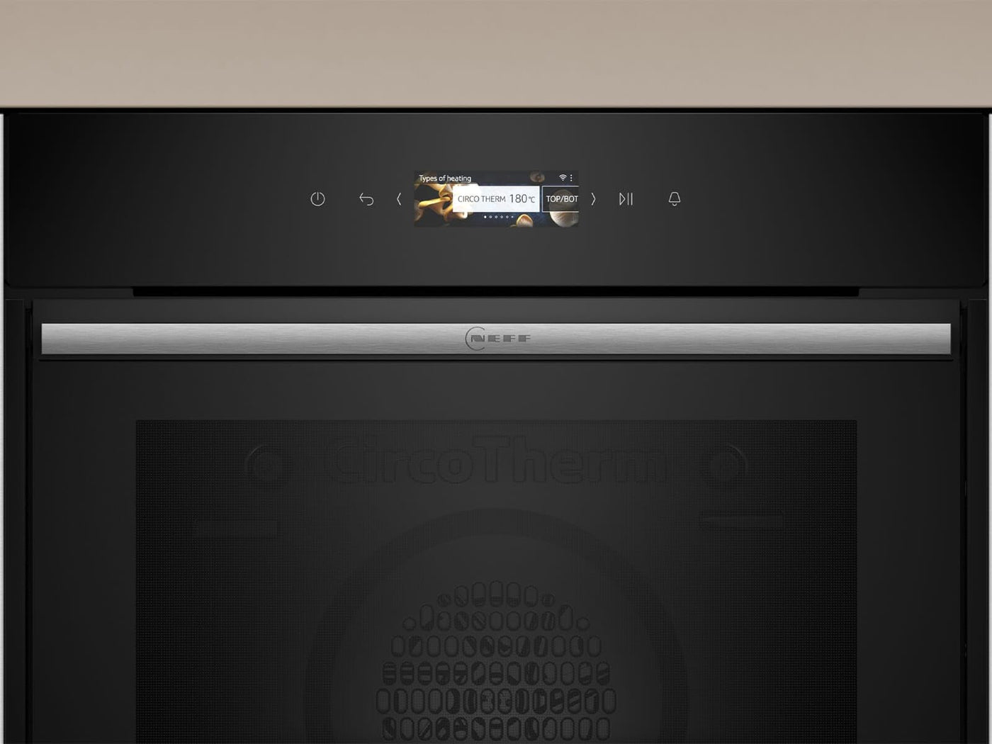 NEFF B54CR31N0 Einbau-Backofen N70, Integrierbarer Backofen 60 x 60cm, Slide&Hide, Full Touch TFT-Display, Automatikprogramme, Soft Open & Close, Edelstahl