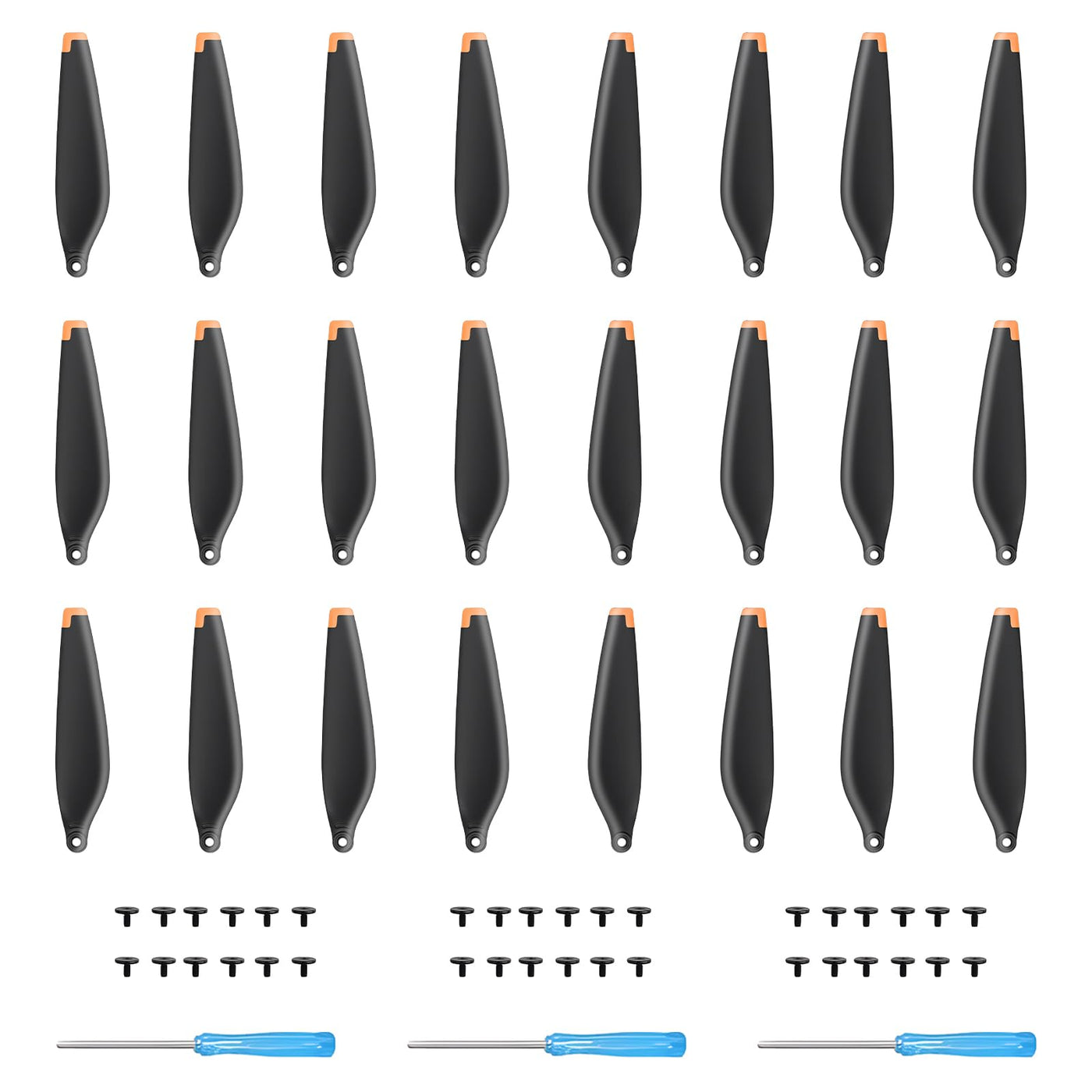 24Pcs Propeller für DJI Mini 4 Pro/Mini 3 Pro Ersatzpropeller Blätter Geräuscharm Flügel 6030F Luftschrauben DJI Mini 3 / 4 Pro Drohnenzubehör Exklusive Schrauben & Schraubendreher Orange
