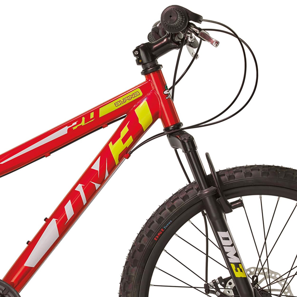 Alpina Bike Jungen Flip Mountainbike, Rot, 24