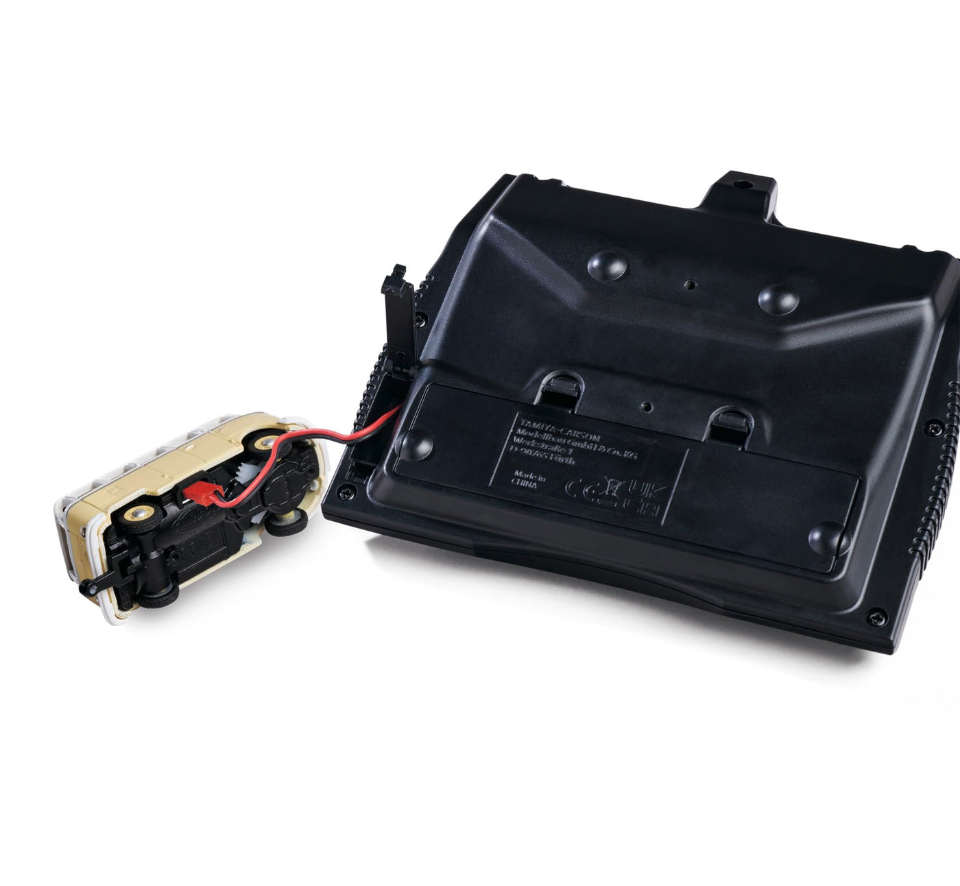 Carson 500504164 1:87 VW T1 Samba Bus mit Wohnwagen 2.4GHz 100% - Fahrfertiges Modell, RC Auto, H0 Auto,RC Modell,Diorama Fahrzeug