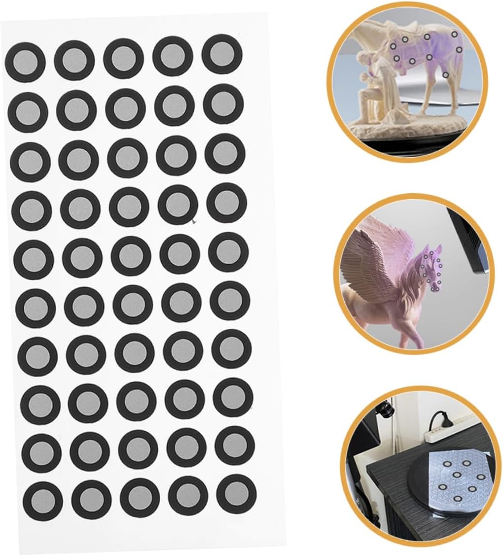 UKCOCO 15 Blätter Reflektierende Folie Für Den Scanner Logo-Aufkleber Referenzpunkte Zum Scannen Reflektierende Filmbezugspunkte Bezugsmarkierungspunkt Das Haustier Das Schild 3D