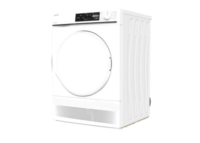 Sharp KD-NCA0S7PW9-DE Kondenstrockner Frontlader, 10 kg, 15 Programme, 29 Min. Kurzprogramm, Schontrommel, LED-Innenbeleuchtung, Kindersicherung, Weiß