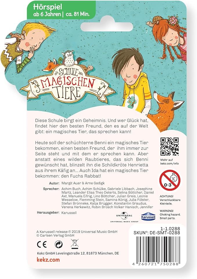 Kekz Starterset: Kekzhörer blau inkl. Cookie Crew Hörspiel & Wunderkekz, Amazon exklusiv mit 2x Audiochip „Die Schule der magischen Tiere“, Kopfhörer für Kinder, Reisekopfhörer für unterwegs & zuhause