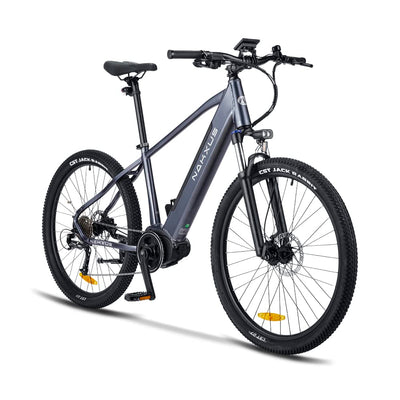 nakxus 27M202 E-Bike Elektrofahrrad 27.5" E-Fahrrad Mittelmotor Max. Reichweite bis zu 150km, Geländegängiges Mountainbike mit Shimano 9 Gängen, City E-Bike Herren Damen