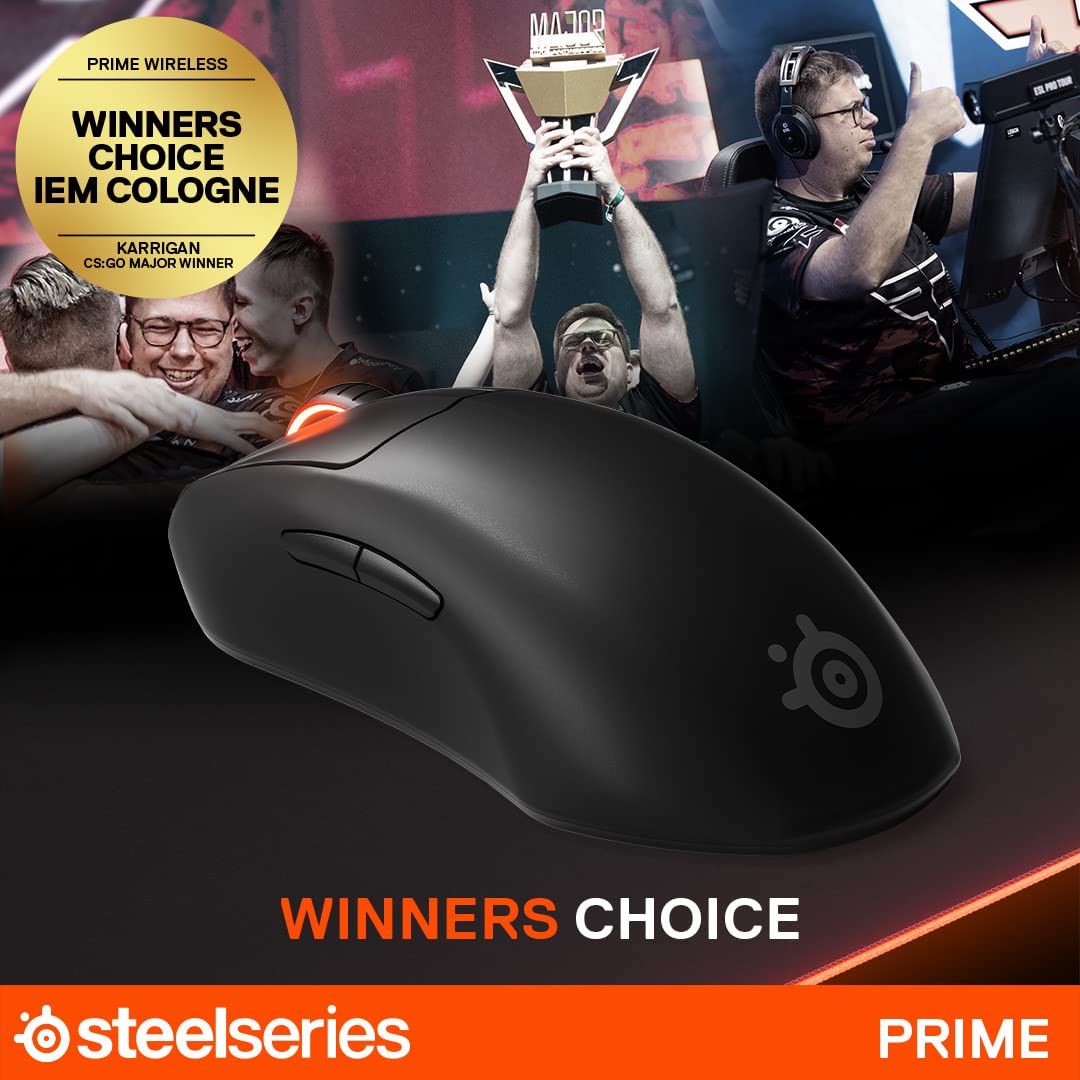 SteelSeries Prime+ - Esports Leistung Gaming-Maus - TrueMove Pro+ Optical Sensor mit 18.000 CPI - Magnetisch-optische Schalter