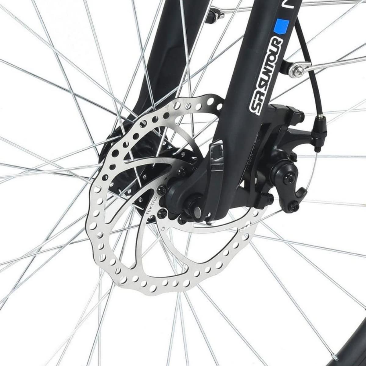 smartEC Trek-28D E-Bike Damen Trekking 250W Hinterradmotor Li-Ion-Akku 36V/13Ah Elektrofahrrad 28 Zoll Reichweite 90km bis 25 km/h Trekking City (Blau)