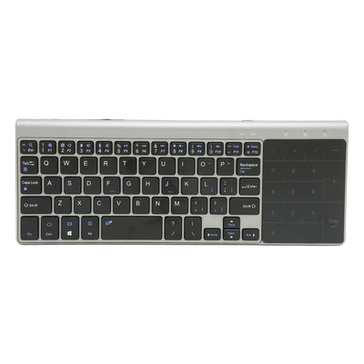 Annadue 2,4G Wireless Tastatur mit Touchpad Ziffernblock, Tragbare Ultrakompakte Vollständige QWERTY Tastatur und Touch Maus, mit USB Empfänger Fernbedienung für Notebook, Computer, TV