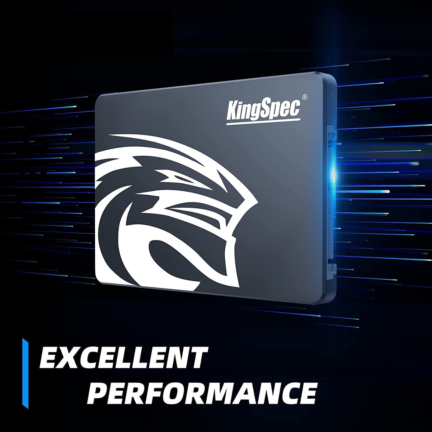 KingSpec 512GB 2.5" SATA Festplatte Intern SSD SATA 3 interne SSD 3D NAND Flash, 2.5 Zoll kompatibel mit Desktop/Laptop