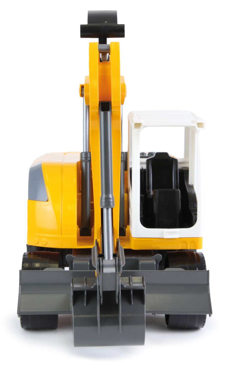 Lena Worxx Schaufelbagger Liebherr A918 Compact Litronic 48 cm, Bagger Spielzeug mit 360° drehbarem Arm, realisitisches Baustellen Spielfahrzeug mit Schiebeschild, für Kinder ab 3 Jahren