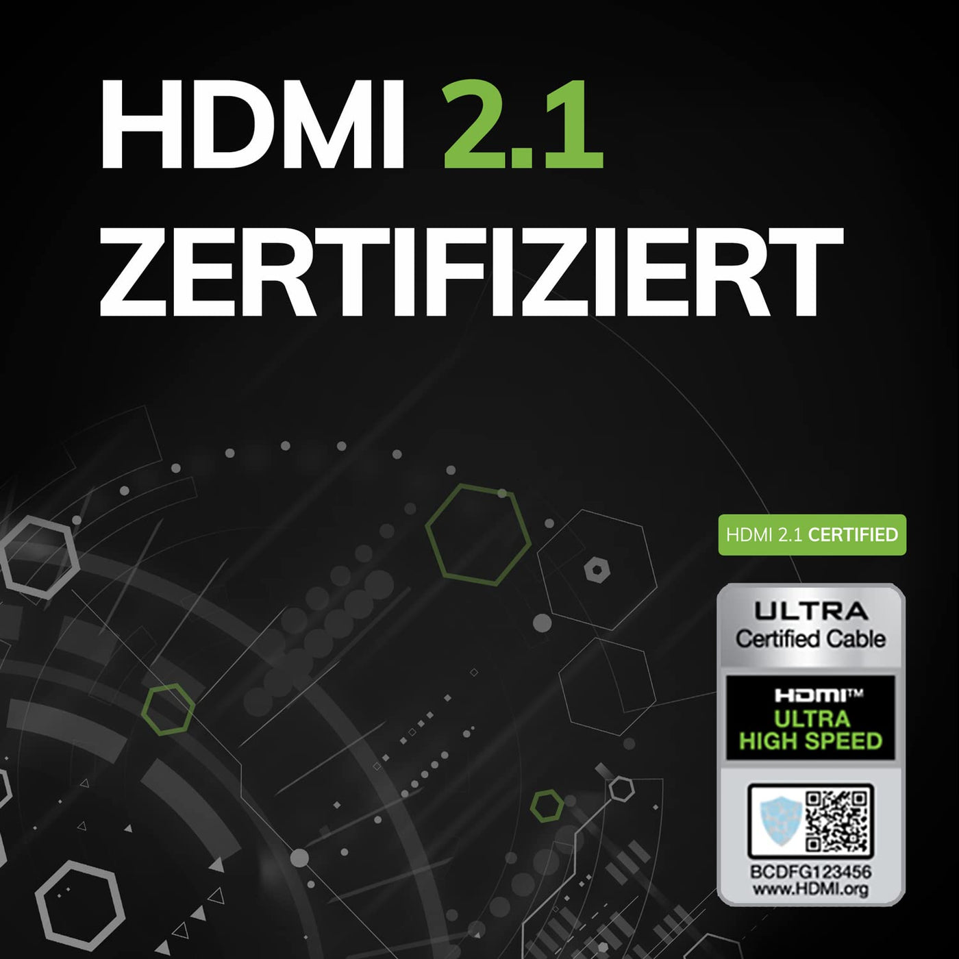 OEHLBACH Flex Evolution - Ultra High-Speed HDMI-Kabel, patentierter Knickschutz, 8K UHD 60Hz 4320p, 4K 120Hz, 2160p - 48Gbit/s, 21:9 Cinema, 3D, Dolby Vision, Dynamic HDR 10+, VRR, eARC, 3,00 Meter