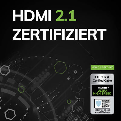 OEHLBACH Flex Evolution - Ultra High-Speed HDMI-Kabel, patentierter Knickschutz, 8K UHD 60Hz 4320p, 4K 120Hz, 2160p - 48Gbit/s, 21:9 Cinema, 3D, Dolby Vision, Dynamic HDR 10+, VRR, eARC, 3,00 Meter