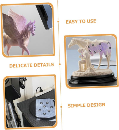 UKCOCO 15 Blätter Reflektierende Folie Für Den Scanner Logo-Aufkleber Referenzpunkte Zum Scannen Reflektierende Filmbezugspunkte Bezugsmarkierungspunkt Das Haustier Das Schild 3D