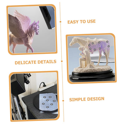 UKCOCO 15 Blätter Reflektierende Folie Für Den Scanner Logo-Aufkleber Referenzpunkte Zum Scannen Reflektierende Filmbezugspunkte Bezugsmarkierungspunkt Das Haustier Das Schild 3D