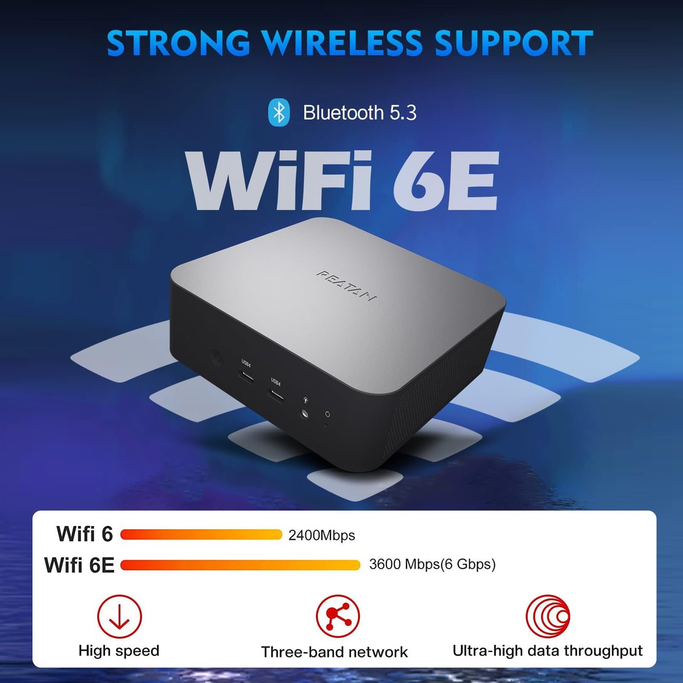 Reatan Mini Gaming PC AMD Ryzen 9 7940HS 64GB SSD 2TB DDR5 5600 MHz RAM,Desktop Mini Computers Windows 11 pro,Radeon 780M Graphics,2.5Gbps LAN, HDMI 2.1, 8K USB 4.0 Wi-Fi 6E/BT5.3