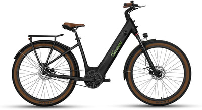 SachsenRAD E-SUV CityBike C5 Centro Riemen mit Diebstahlsicherung, ATB All Terrain E-Bikes Mittelmotor mit tiefem Einstieg,Alarmanlage, Elektrofahrrad Farbe Display Damen Herren Pedelec
