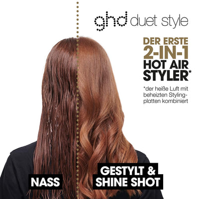ghd duet hair style | 2-in-1 Glätteisen + Haartrockner, Hot Air Styler für die Verwandlung von nassem zu gestyltem Haar - Weiß