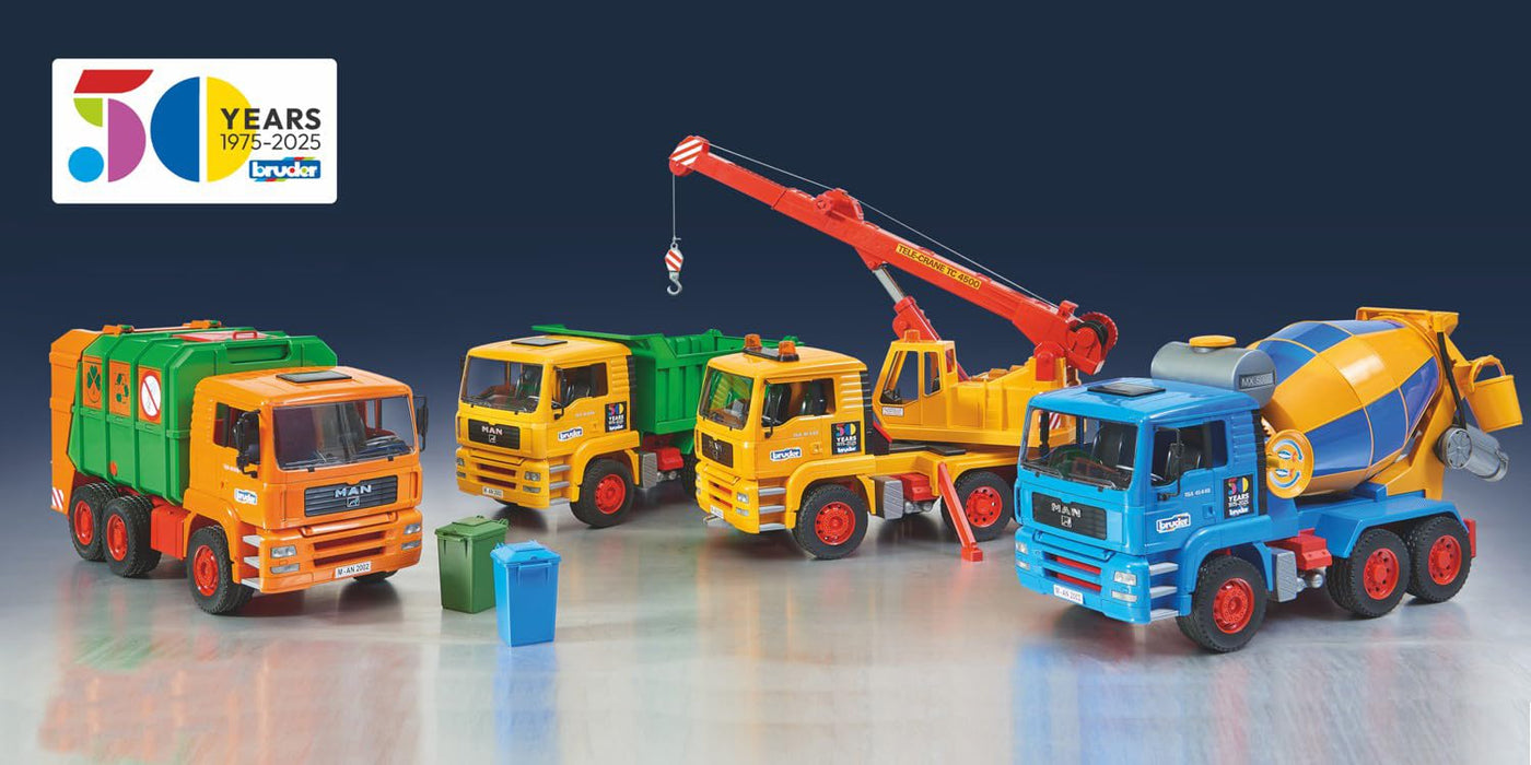 bruder 01063 - 50 Jahre Sonderedition MAN TGA Betonmisch LKW - 1:16 Fahrzeuge, Betonmischer, Lastwagen, Mischwagen, Baufahrzeug