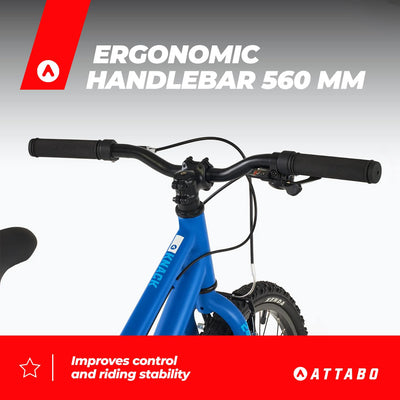 ATTABO Knack 24 – Kinderfahrrad (7–11 Jahre) mit leichtem Aluminiumrahmen (nur 10 kg), 24-Zoll-Rädern, Stahlgabel, für 120–145 cm Körpergröße, ergonomischer Lenker, ideal für Touren und Freizeit