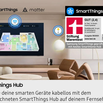 Samsung Neo QLED 4K QN90F 55 Zoll (138 cm) Mini LED, UHD Fernseher, NQ4 AI Gen3 Prozessor, Glare Free, Neo Quantum HDR+, 4K Upscaling Pro, Dolby Atmos, Knox Security, Samsung Vision AI Smart TV (2025)