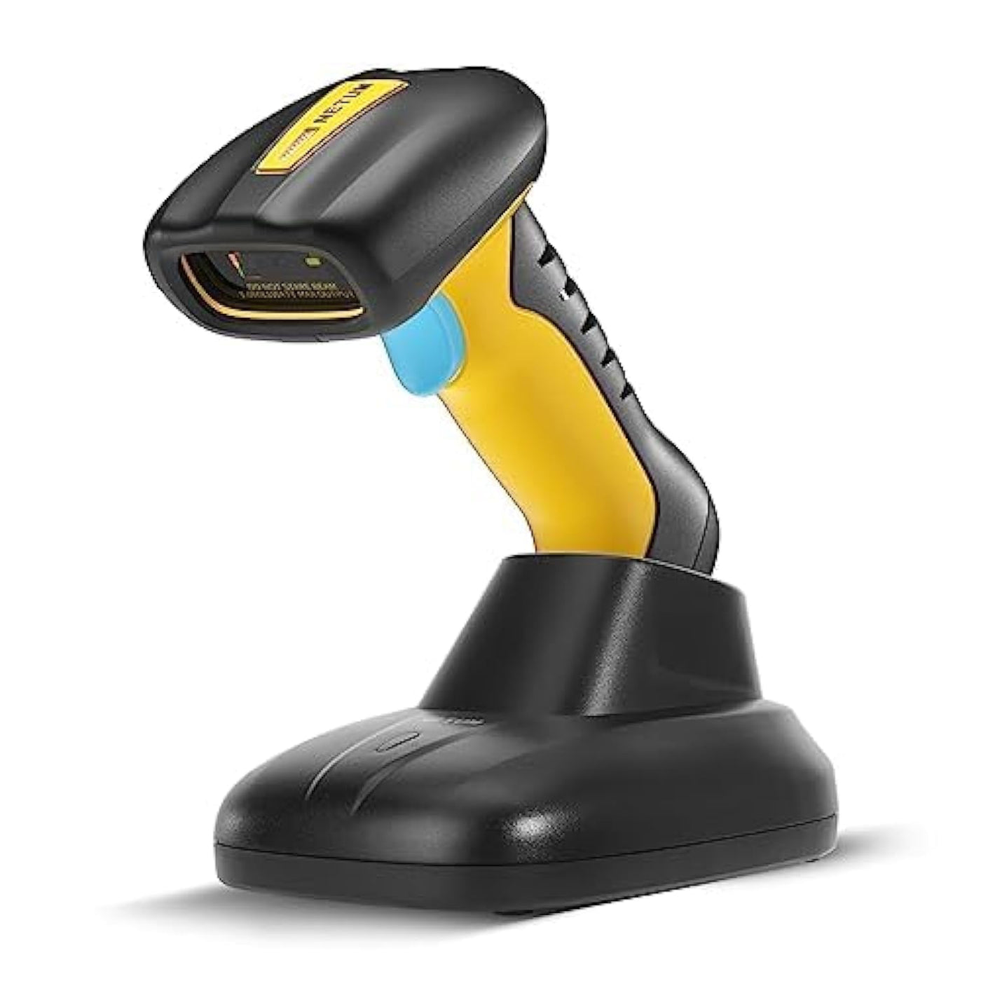 NETUM Verbesserter QR Industrie Bluetooth Barcode Scanner mit Ladestation, kabelloser 2D-1D-Barcode-Leser, Fallschutz, stoßfest, staubdicht, Freisprecheinrichtung für Windows Mac Android iOS (NT-1200)